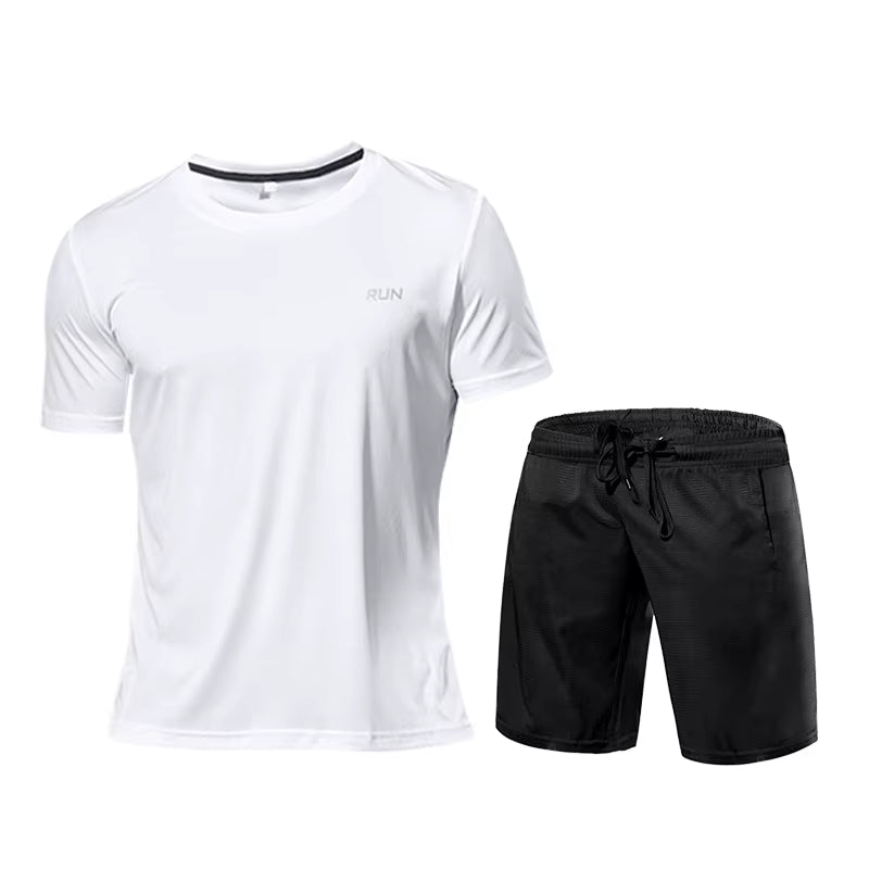 Men'S Sportswear Tracksuit Gym Compression Clothing Fitness Running Set Athletic Wear T Shirts Ropa Deportiva Hombre Camisetas