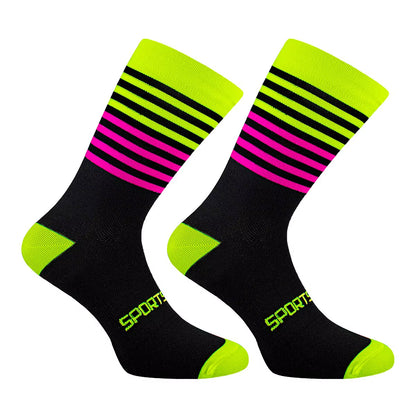 Men Cycling Socks High Compression Quality Road Bike Socks Men Women Durable Breathable Hiking Basketball Running Socks
