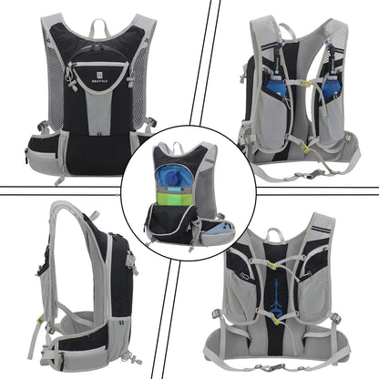 Large Hydration Backpack with Hydration Bladder(Or Soft Flask Optional),Big Water Backpack Daypack for Men Women,Cycling Hydration Vest for Hiking, Running, Cycling, Biking